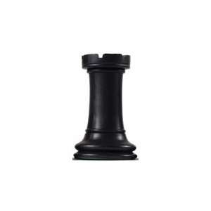  Executive Staunton Replacement Chess Piece   Black Rook 2 