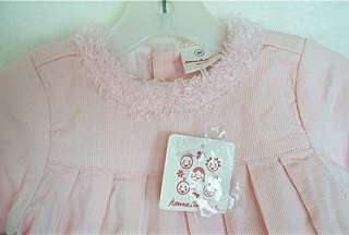 NWT NEW HANNA ANDERSSON Baby Girl Pink Cord Dress 60  