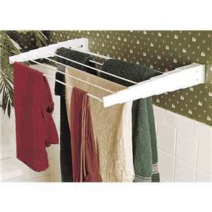   Essentials Wall Mount Expandable Clothes Drying Rack