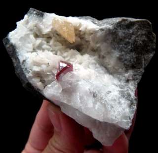 Red Cinnabar Crystal on Dolomite cbgz2idz708  