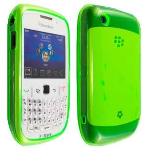  Crystal Clear Green Soft Rubberized Plastic Skin Case 