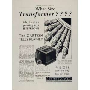   Electric Transformers Model Train   Original Print Ad