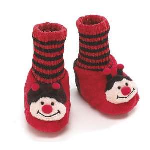 Ladybug Infant Size Bedroom Slippers with Sock Tops Adorable Gift For 