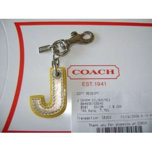  Authentic Coach Letter J Keychain Automotive