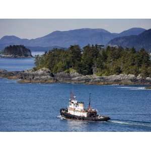  Tugboat in Sitka Sound, Baranof Island, Southeast Alaska 