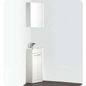  Coda 14 White Modern Corner Bathroom Vanity