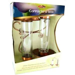 Birdscapes Copper Sip and Seed Bird Feeder Patio, Lawn 