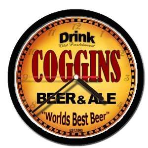  COGGINS beer and ale cerveza wall clock 