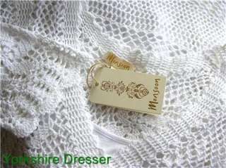 New Fabulous MONSOON White CLAUDIA CROCHET Knit DRESS  Size SMALL 