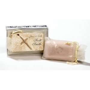    Rosary Design Personalized Fresh Linen Scented Soap Bar (Set of 20