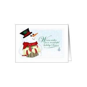  Simmon the Snowman Merry Christmas Card Health & Personal 