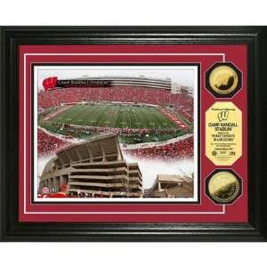  of Wisconsin Camp Randall Stadium 24KT Gold Coin Photomint   College 