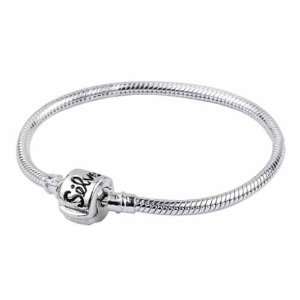  Silverado Silver Starter Bracelet Chain for Beads Charms 7 