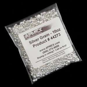  10 oz Bag Silver Grain/Silver Shot .999+ Fine Everything 