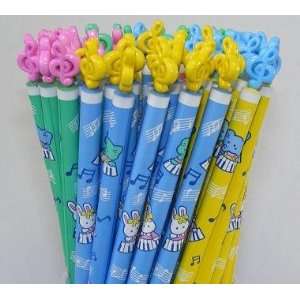  Animal Musician Music HB #2 School Pencil. 12 Pack Office 