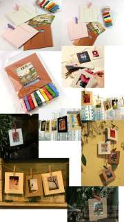   deco Paper frame + Wooden clothespin + Deco string  PHOTO WALL  