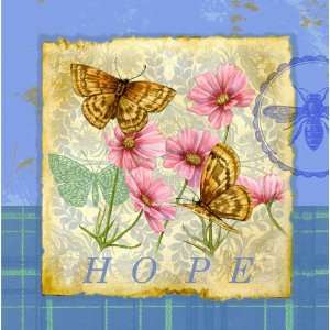 Butterfly Papillon Plaid III Canvas Reproduction