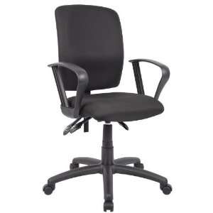  Boss Multi Function Fabric Task Chair W/Loop Arms Office 