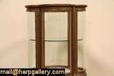 Vernis Martin Cloverleaf Curio Display Cabinet  