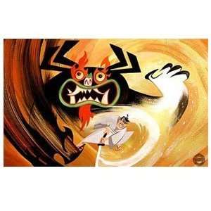    Samurai Jack Main Titles Fine Art Giclee 18 x 11 Toys & Games