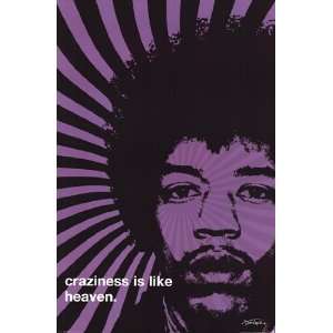  Jimi Hendrix   Craziness by Unknown 24x36
