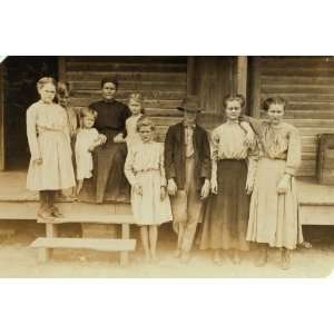 child labor photo Mrs. Streety (a widow) and family. West Point, Miss 