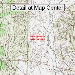  USGS Topographic Quadrangle Map   Table Mountain, Colorado 