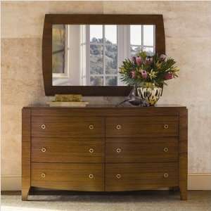  Mercer Dresser and Mirror Set in Warm Brown Sienna