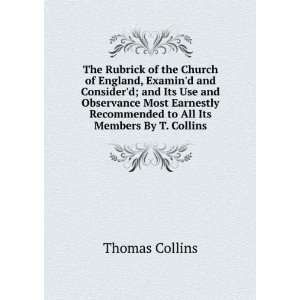   Recommended to All Its Members By T. Collins Thomas Collins Books