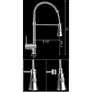   Nickel Pull Out Bar Sink Kitchen Faucet Sprayer