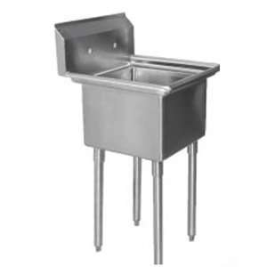 com 16 Gauge Regency One Compartment Stainless Steel Commercial Sink 
