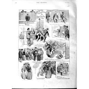 1891 Cathay Committee Meeting John Chinaman Men Print 