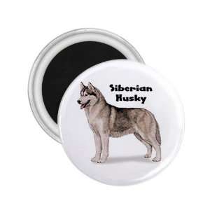 Siberian Husky Refrigerator Magnet