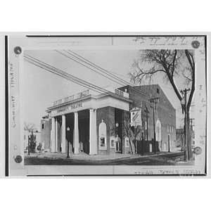  Photo Community Theatre, Hudson, New York. Exterior 1939 