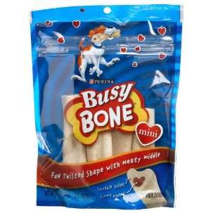  Busy Bone Mini Dog Treats(4 Count), 6.5 Ounce Bags (Pack 