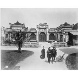  1889 photo Pavilion of Annam & Tonkin, Paris Exposition 
