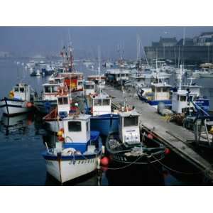  Fishing Boats in the Harbour, Concarneau, Brittany, France 