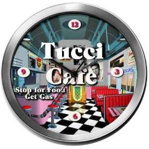  TUCCI 14 Inch Cafe Metal Clock Quartz Movement Kitchen 