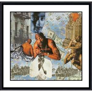 Tupac, Day in Heaven by Stanley Ingram   Framed Artwork 