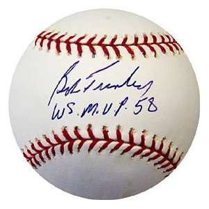  Bob Turley WS MVP 58 Autographed / Signed Baseball 