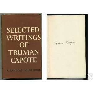  Truman Capote Selected Writings Signed Autograph Book 