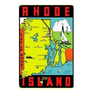  Fridgedoor Rhode Island Travel Decal Magnet Automotive