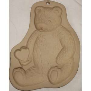 Brown Bag Cookie Art Teddy Bear with Heart Mold 1998 