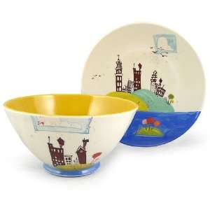  Lolliscape Design Hand Thrown 7.5 Breakfast Plate and 