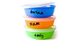 Label lunch containers or virtually anything else.