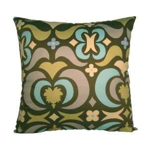   Green and Blue Modern Floral Decorative Pillow Cover