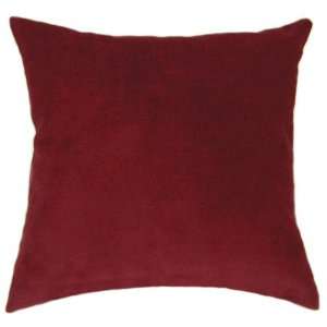  Wine Suede Throw Pillow