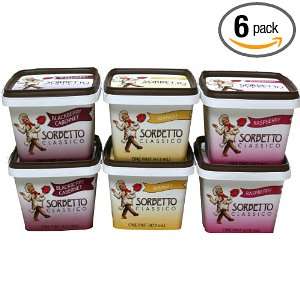 Sorbetto Classico Variety Pack (2 Count Mango, Raspberry, Blackberry 