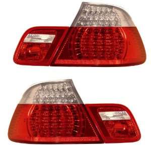  1999 2008 BMW E46 3 Series Conver. KS LED Red/Clear Tail 