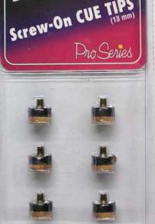 REPLACEMENT SCREW ON POOL BILLIARD CUE 13MM TIPS  